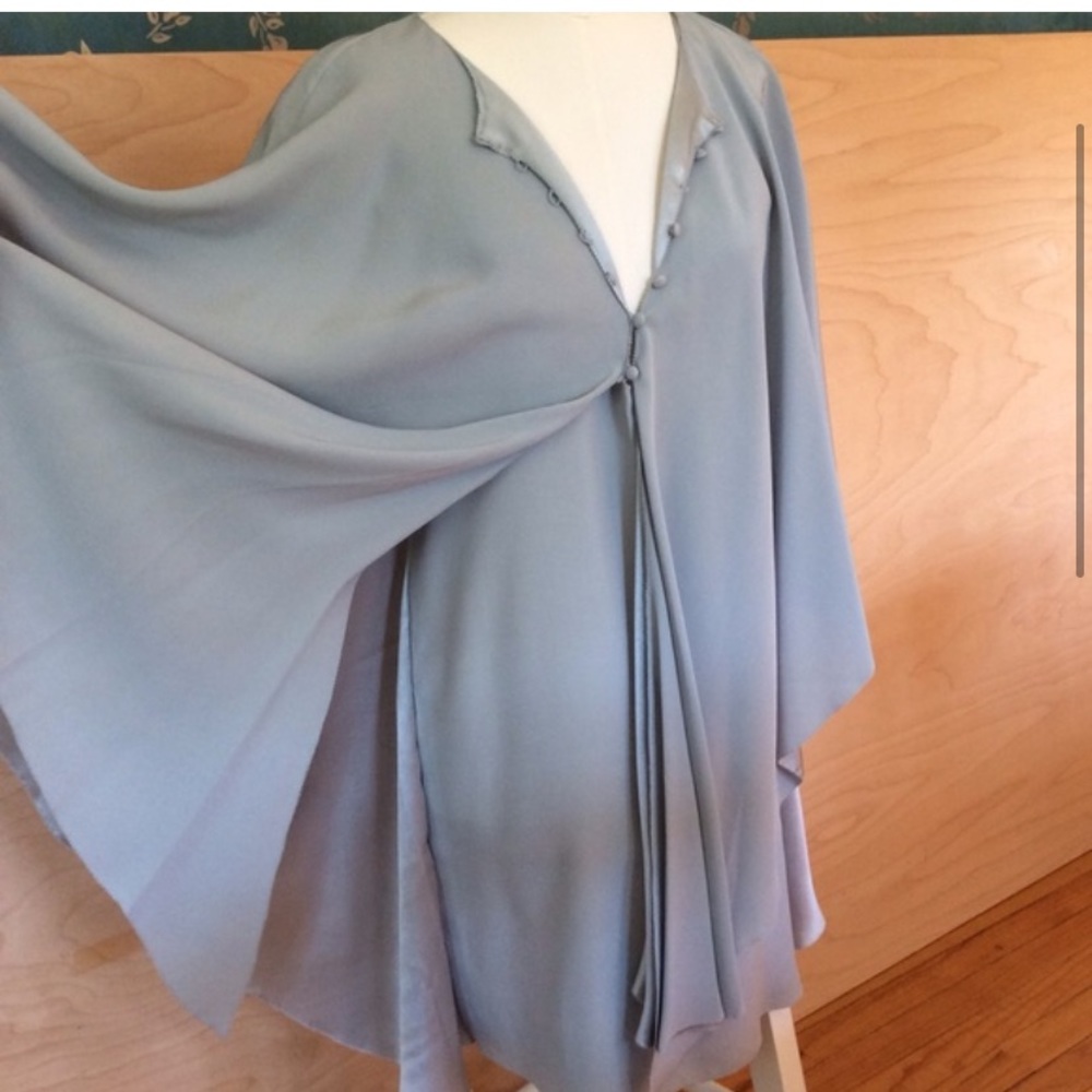 $495 Halston Serena Ice Blue Dress